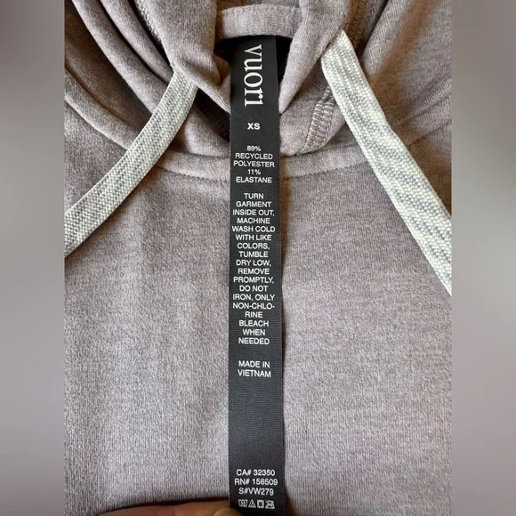 NWT Vuori Womens Halo Oversized Hoodie XS Soft Pewter Heather - Picture 7 of 7
